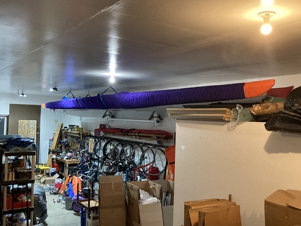 Rowing Shells in the Garage